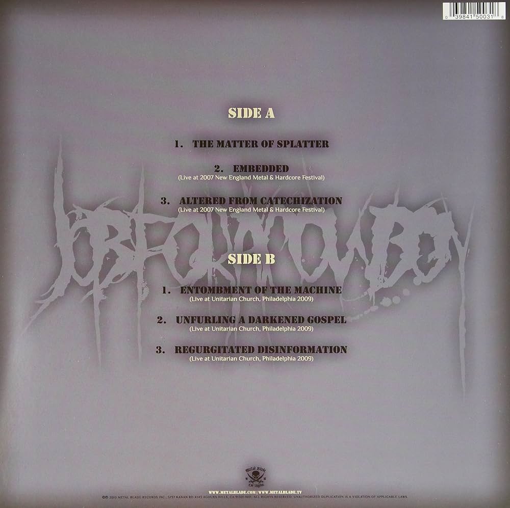 Job For A Cowboy - Ruination 10" (Bonus + Live Tracks)