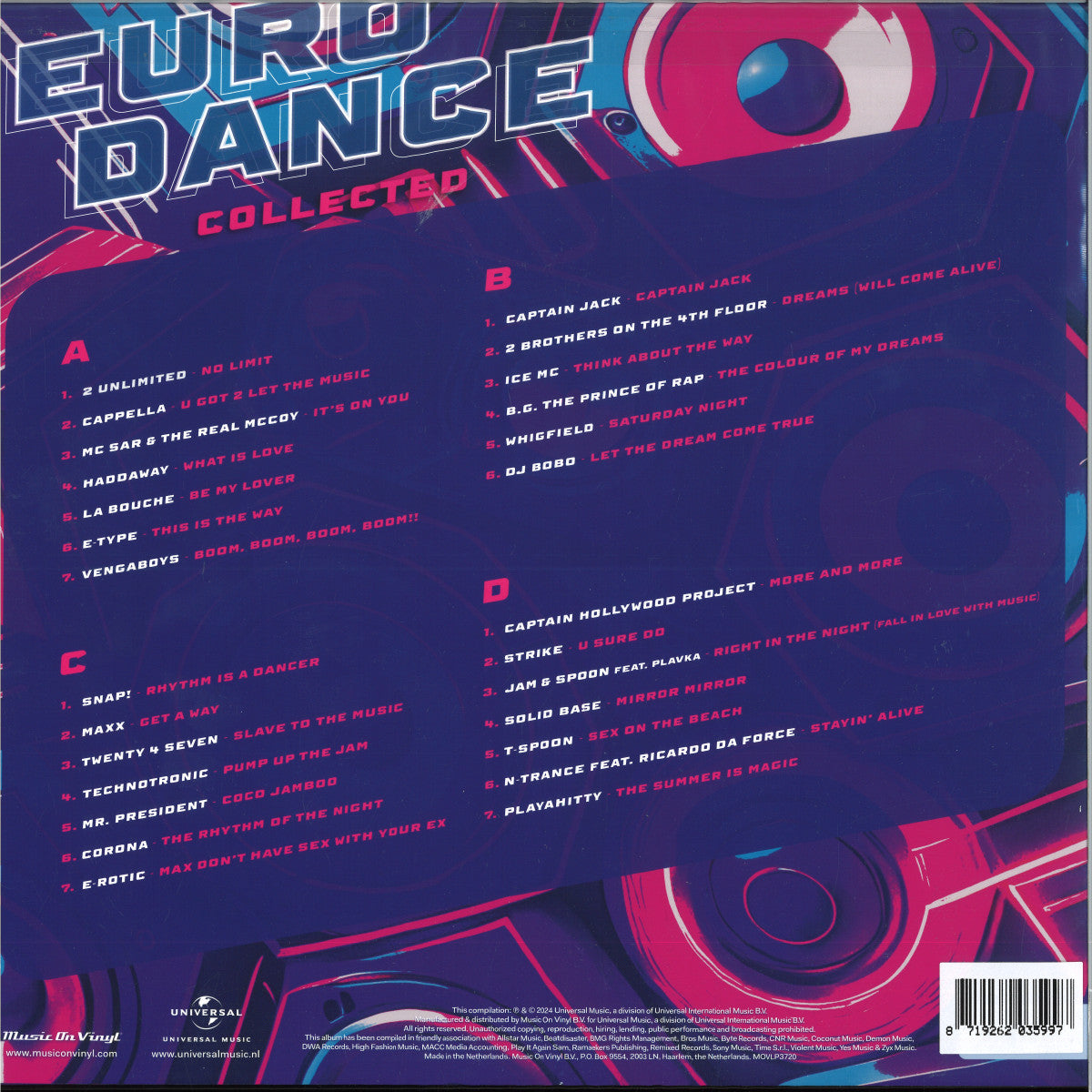 Euro Dance Collected - Compilation (Music On Vinyl)
