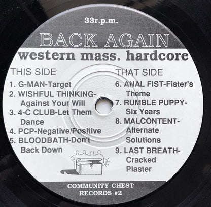 Back Again - Western Massachusetts Hardcore (Compilation)